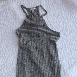 Grey tulip hem summer dress